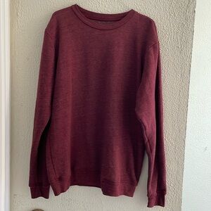 US Blanks Heavyweight Loop Terry Tri-blend Long-Sleeve Crew